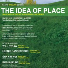 Plenary Speaker, The Idea of Place, Space and Culture 20th Anniversary Conference